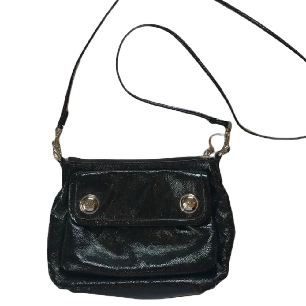 Coach black Patent leather Crossbody purse